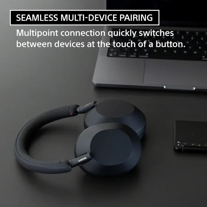WH-1000XM5 Wireless Bluetooth Headphones Active Noise Cancelling Earphone over Ear Stereo Sound Game Business Sport Headset
